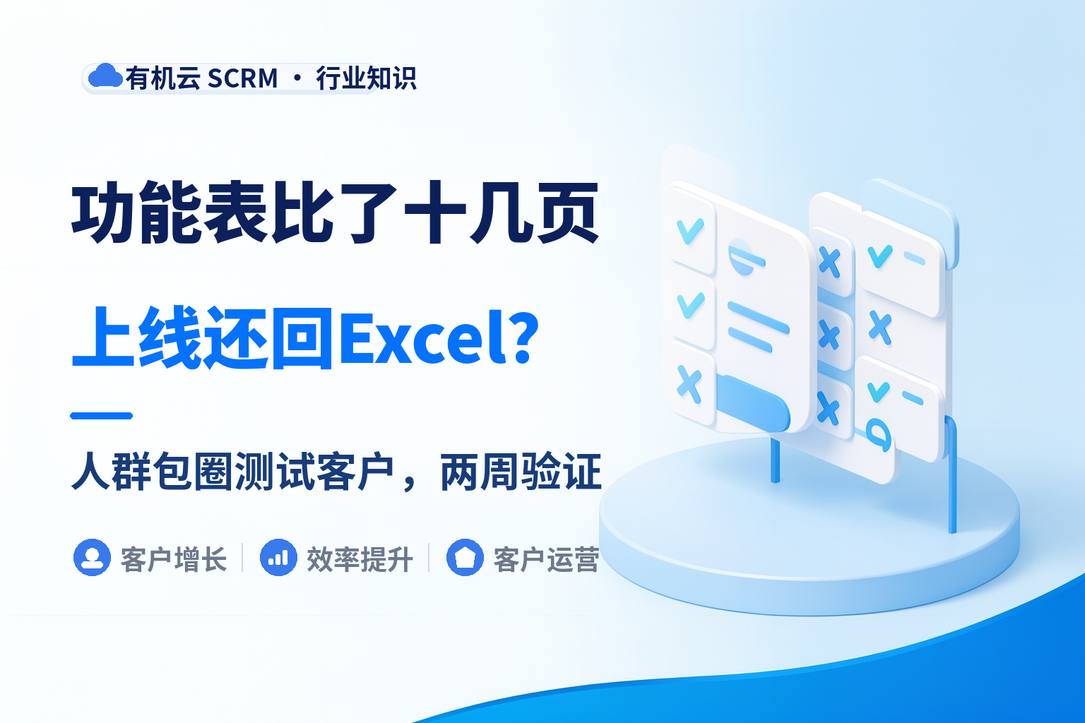 有机云｜crm选型五步怎么落地：从列清单到跑两周验证 配图