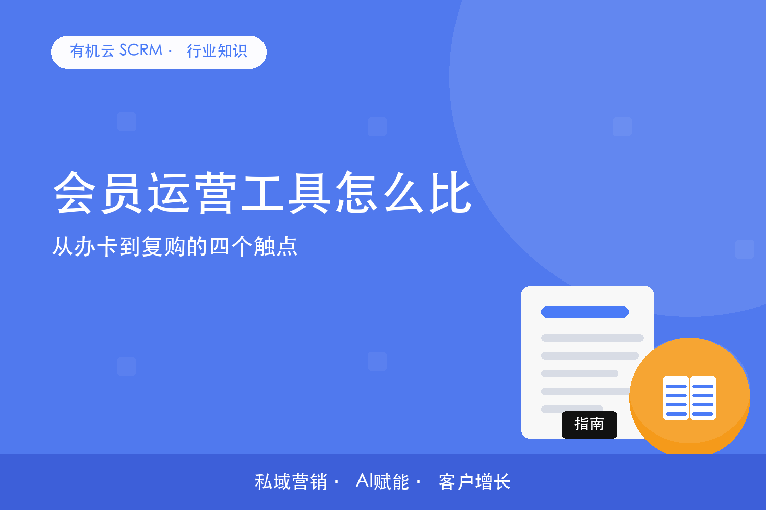 有机云｜会员运营工具怎么比？从办卡到复购的四个触点 配图
